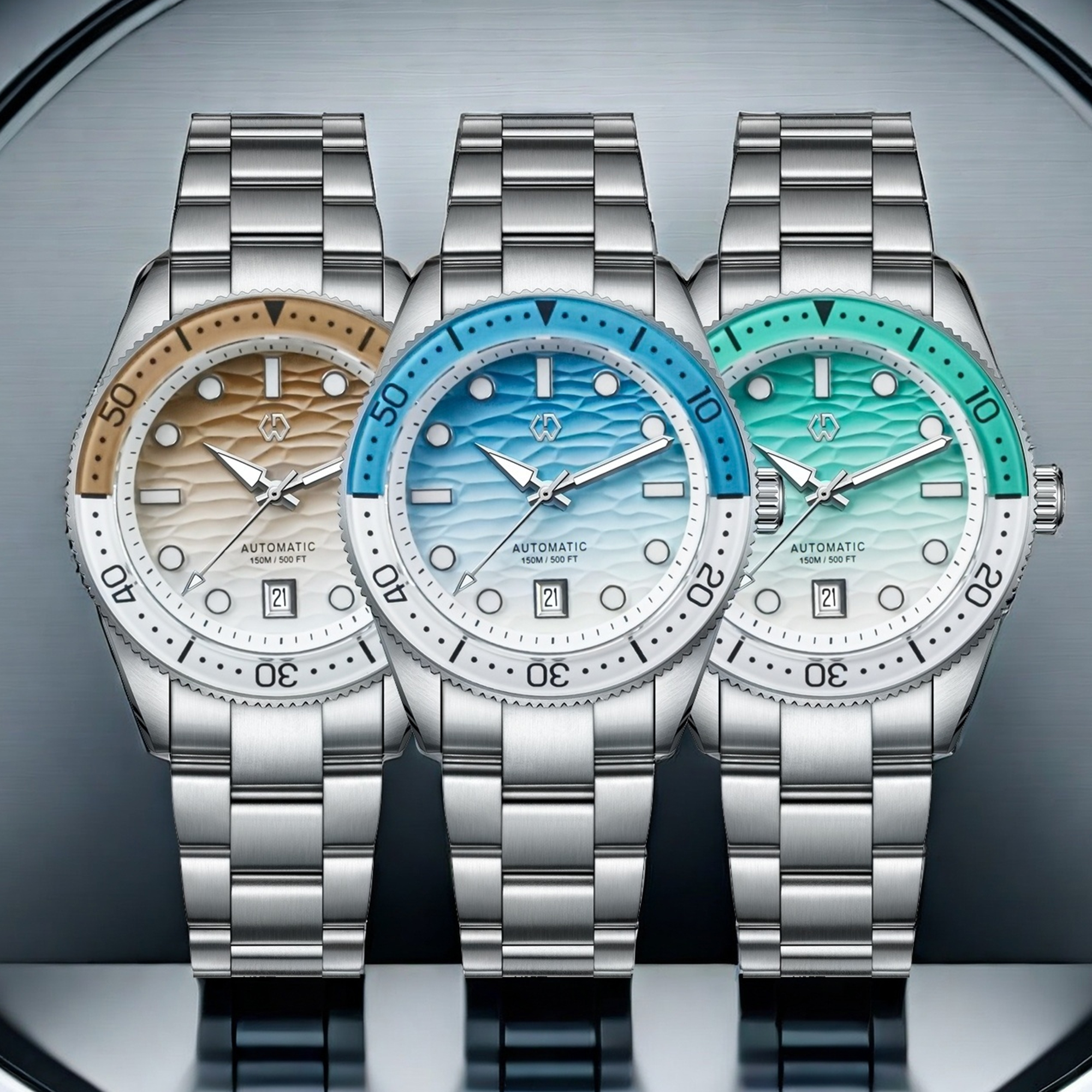 40mm Diver Watch Texture Men's - Rubber Strap Diver recensione e prezzo