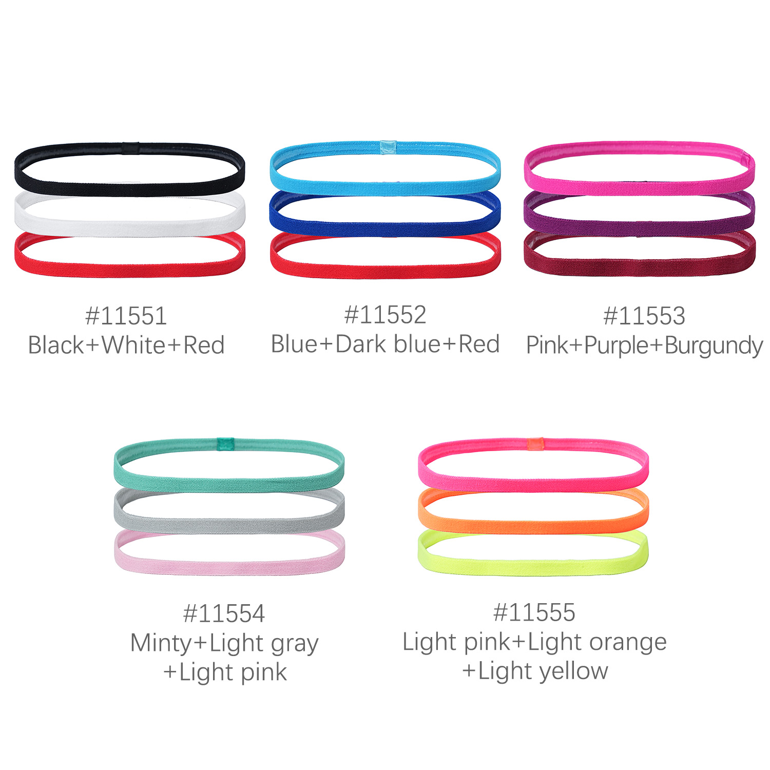 3Pcs Non-Slip Sports Hairband  - Silicone Band Women recensione e prezzo