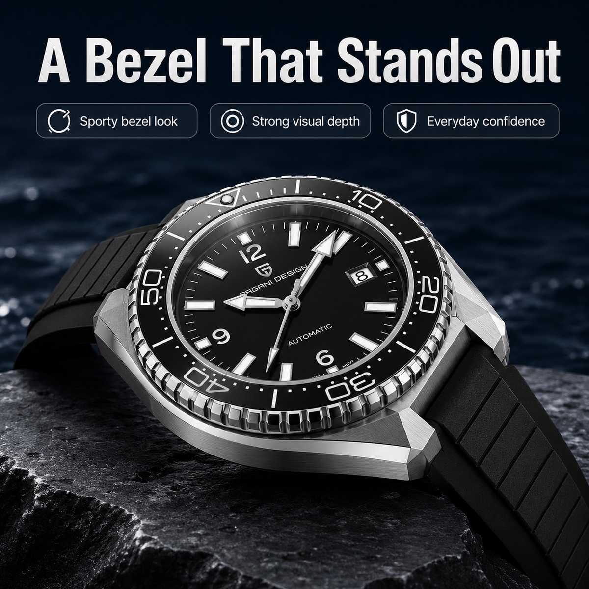 Pagani Design Luxury Men's Aut - Rubber Strap Diver recensione e prezzo