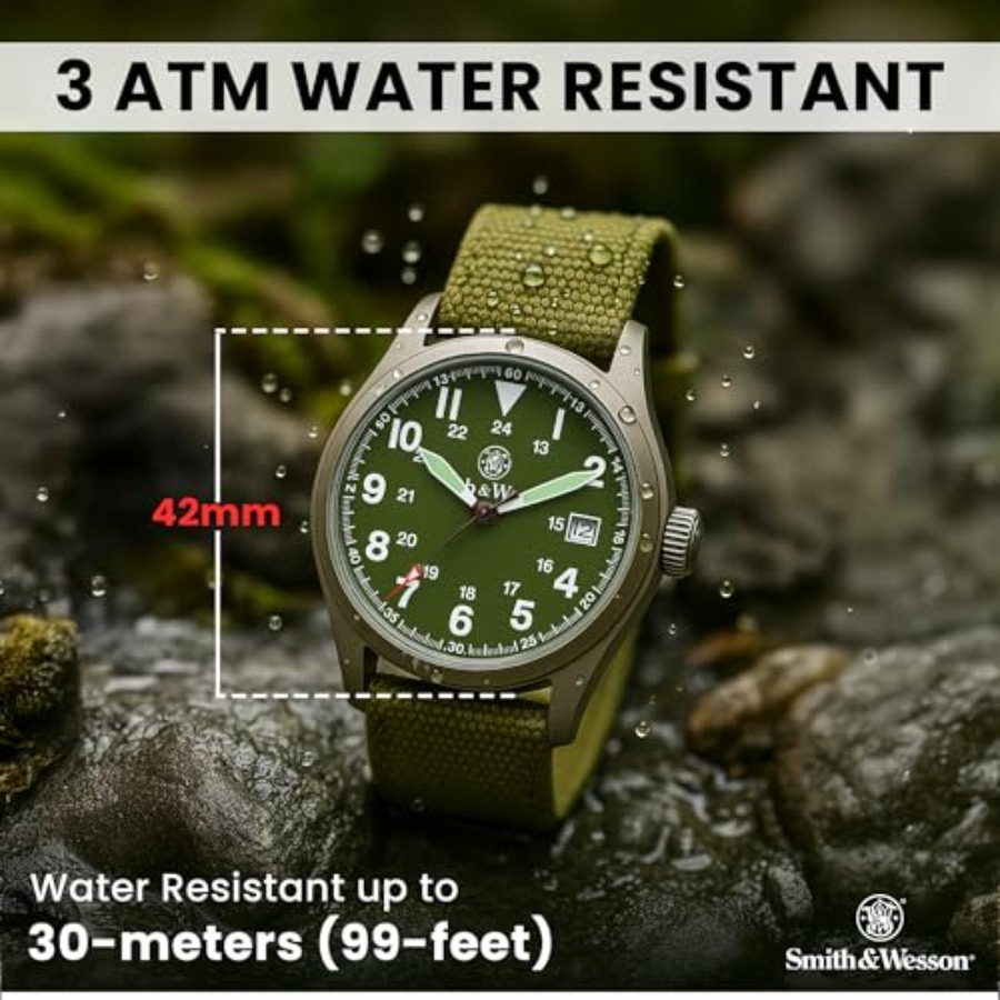 Men's Military Watch, 3 Interc - Canvas Strap Watch recensione e prezzo