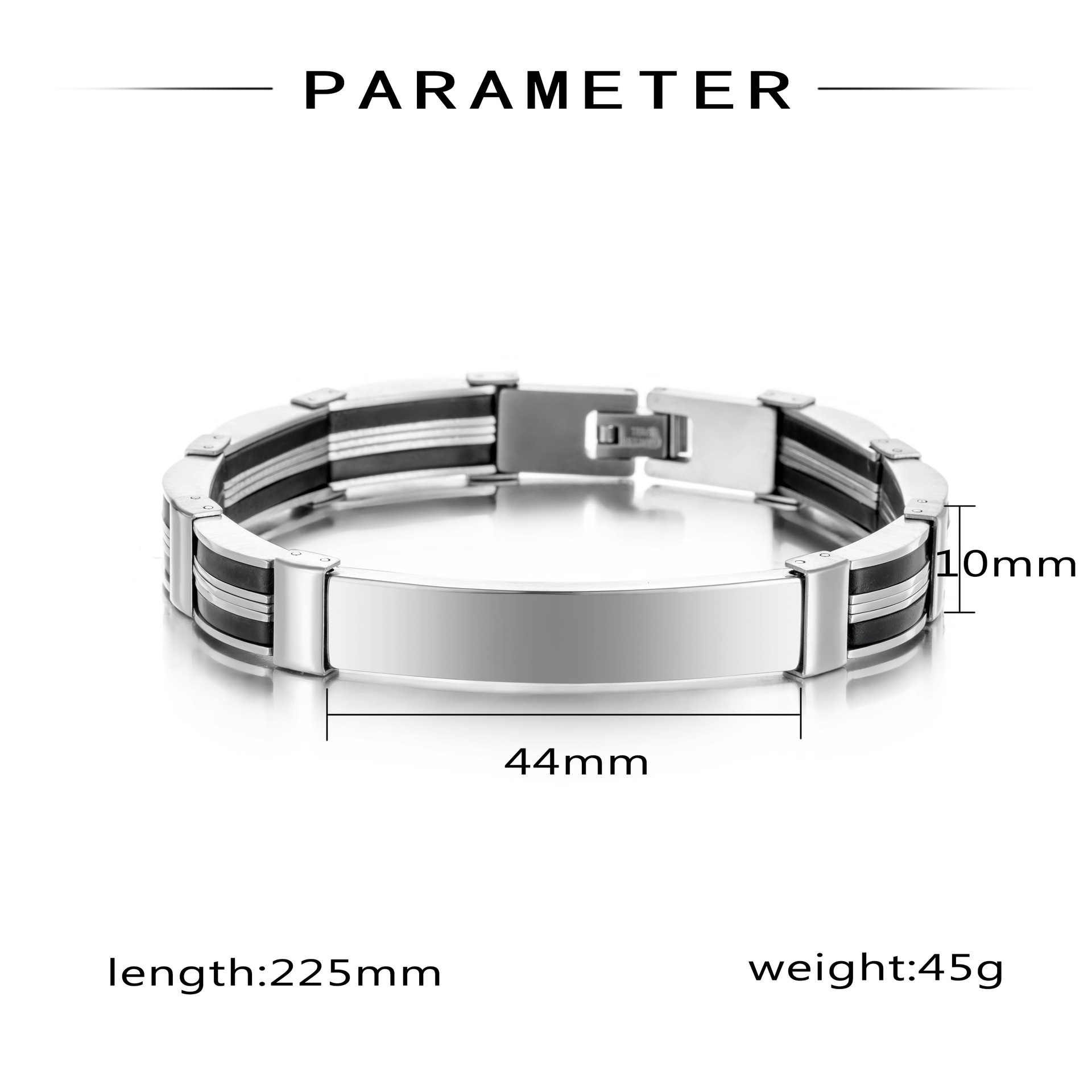 Punk Custom TEXT Name Men Stai - Silicone Band Women recensione e prezzo