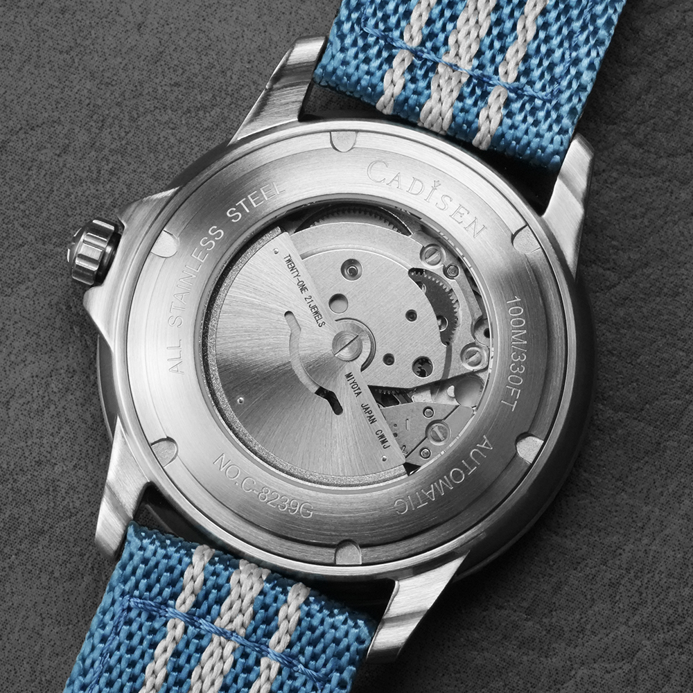 CADISEN Deep Explorer MIYOTA 8 - Canvas Strap Watch recensione e prezzo
