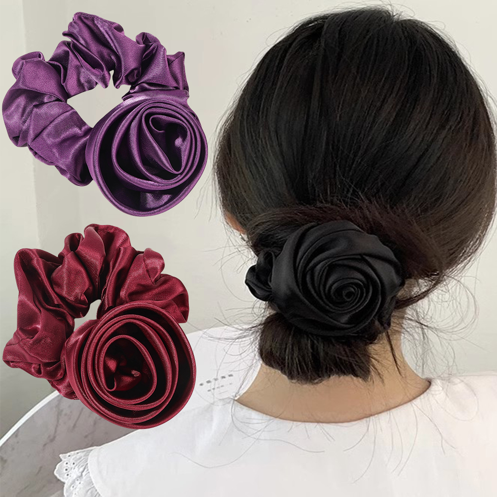 Korean Women Rose Elastic Hair - Silicone Band Women recensione e prezzo