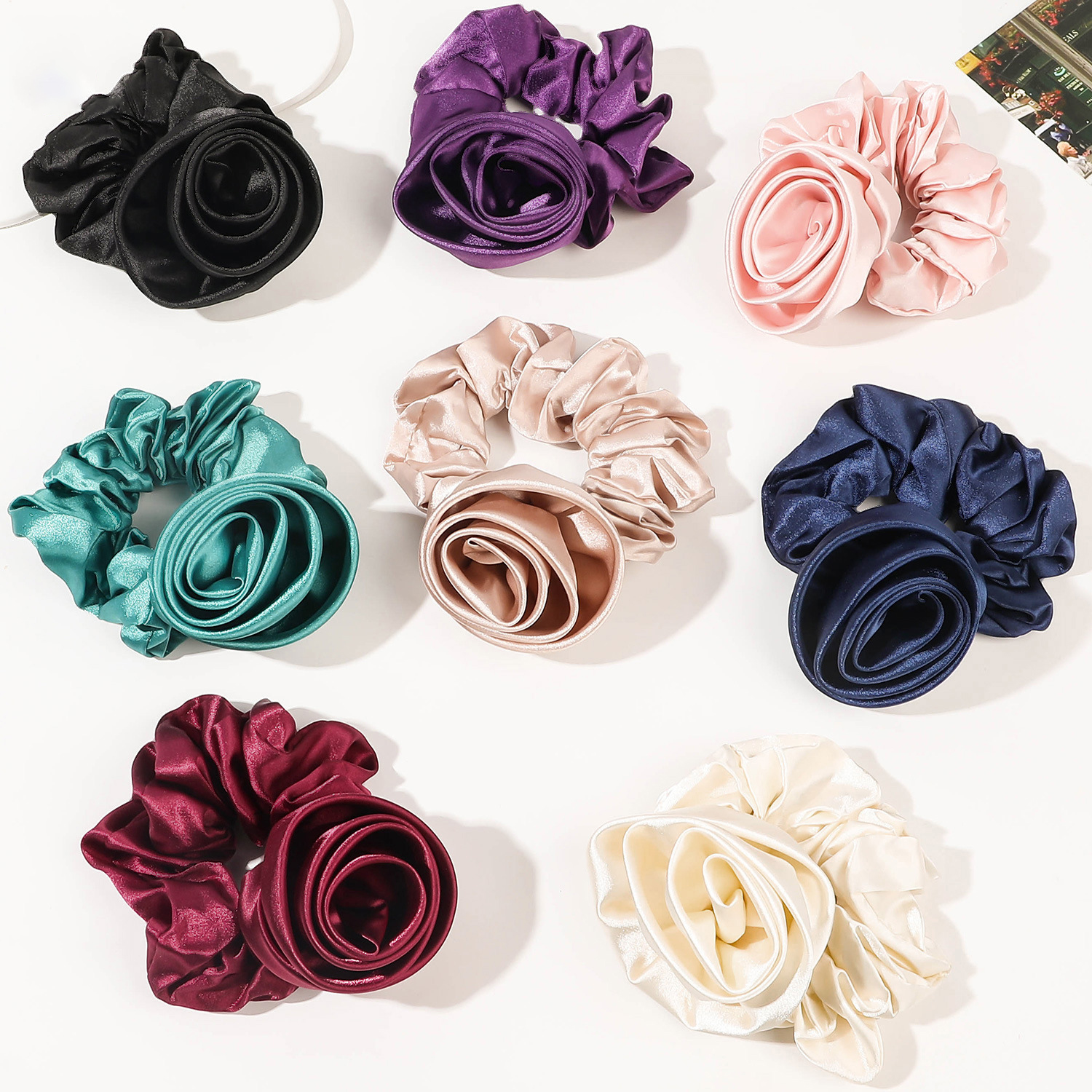 Korean Women Rose Elastic Hair - Silicone Band Women recensione e prezzo