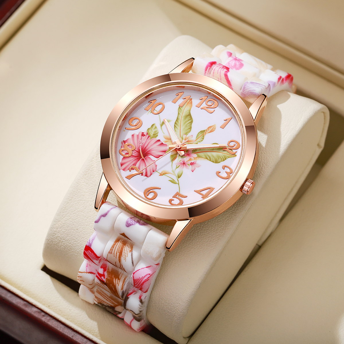 Fashion Flowers Printed Women  - Silicone Band Women recensione e prezzo