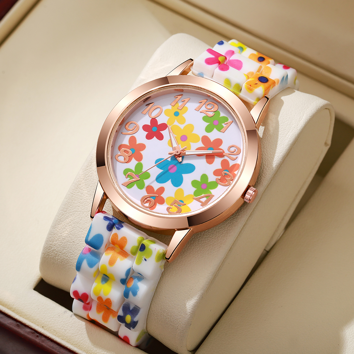 Fashion Flowers Printed Women  - Silicone Band Women recensione e prezzo