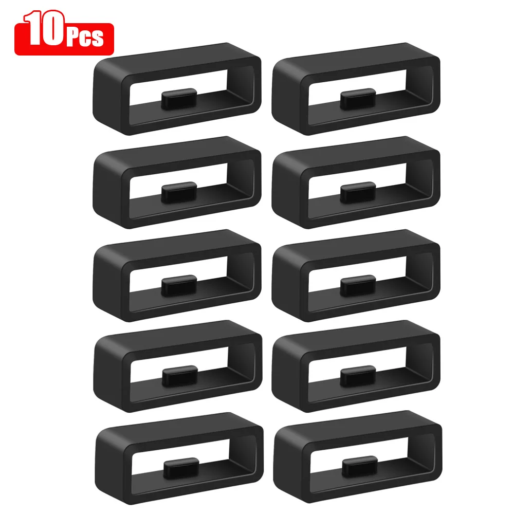 10pcs/5pcs/4pcs Black White Wa - Silicone Watch Band 22Mm recensione e prezzo