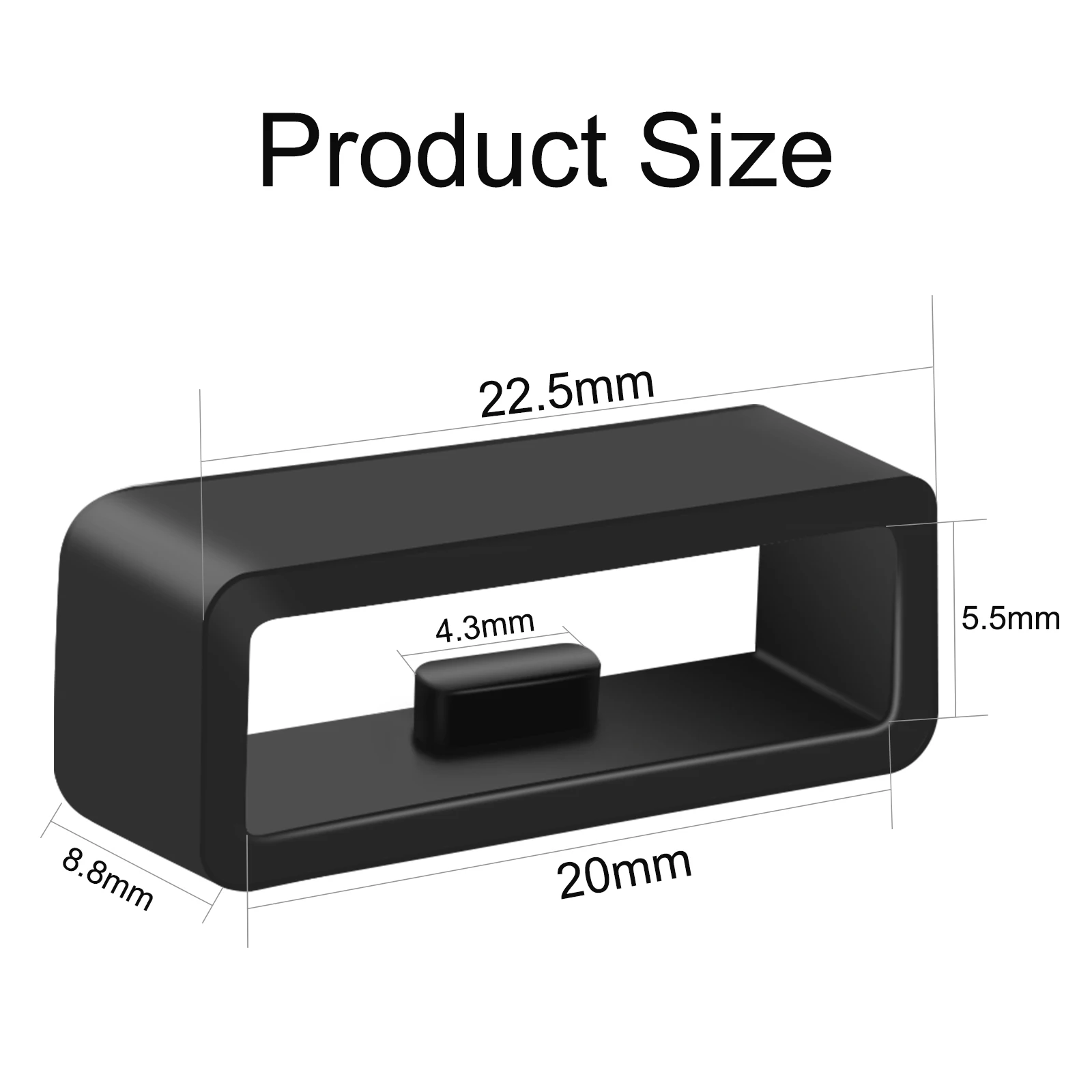 10pcs/5pcs/4pcs Black White Wa - Silicone Watch Band 22Mm recensione e prezzo