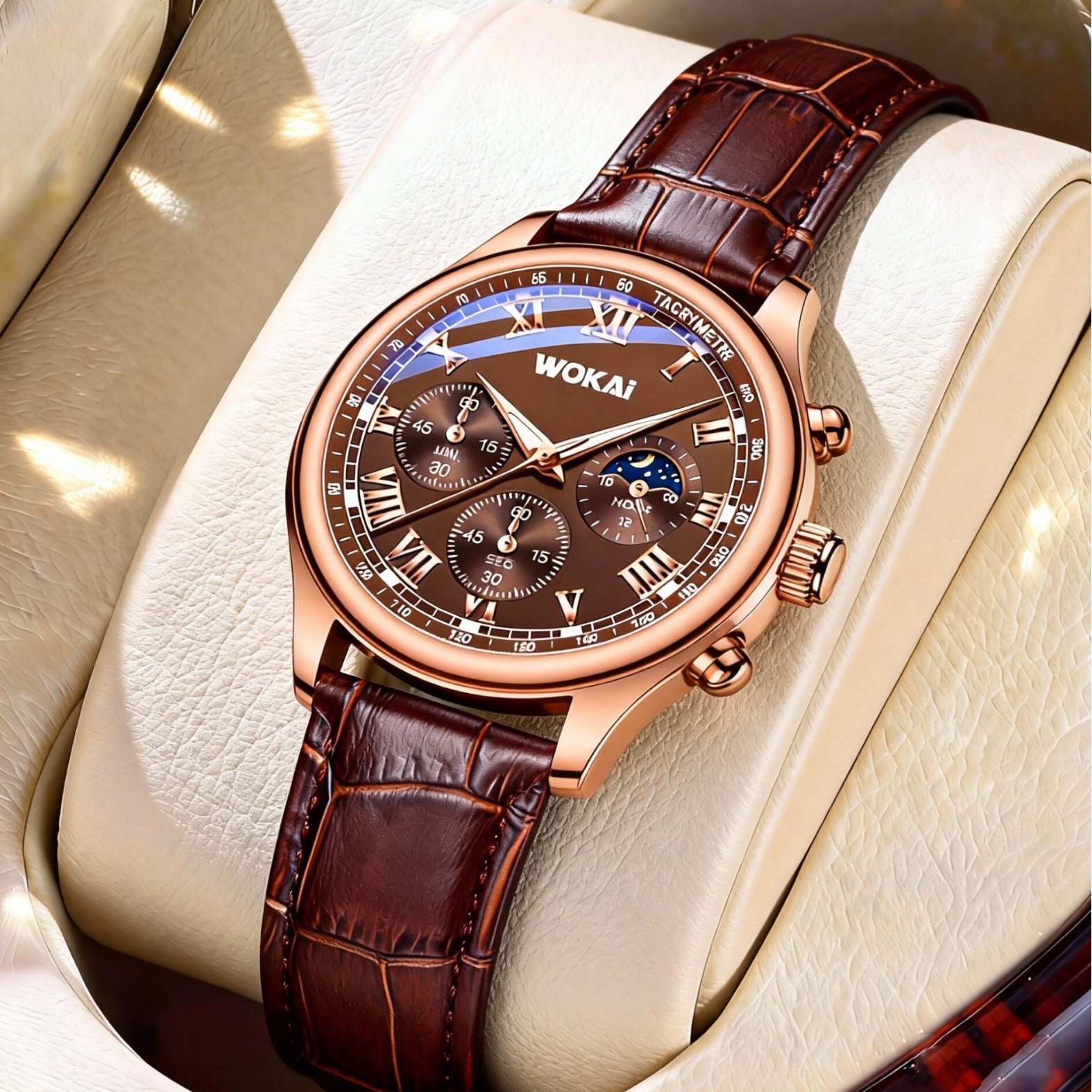 Luxury Men Business Watches Fa - Leather Watch Band Men recensione e prezzo