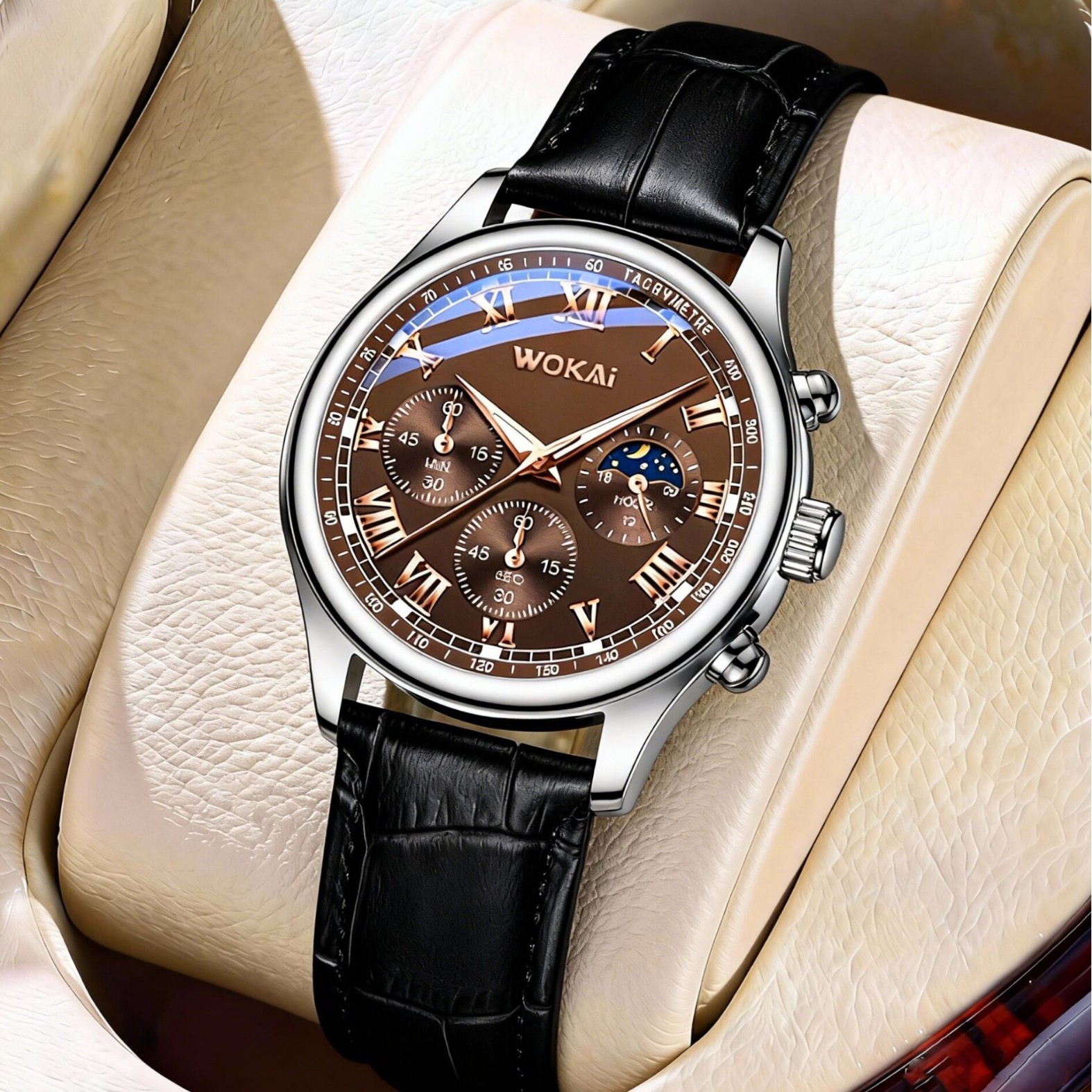 Luxury Men Business Watches Fa - Leather Watch Band Men recensione e prezzo