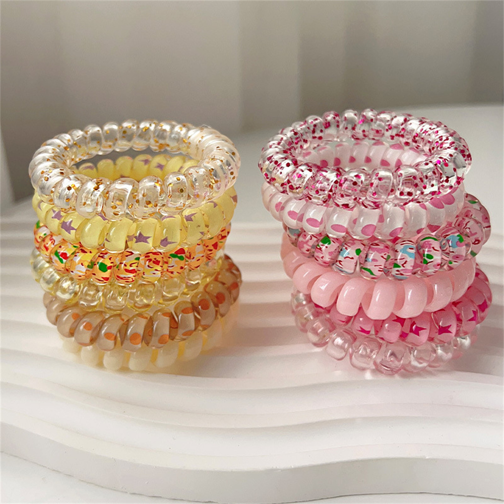 6pcs Sweet Cute Colorful Spira - Silicone Band Women recensione e prezzo