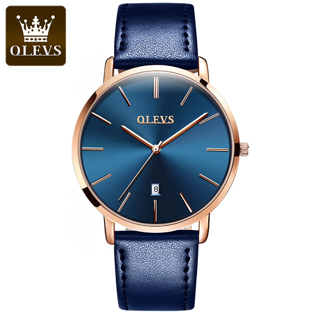 Original OLEVS Quartz Watch fo - Leather Watch Band Men recensione e prezzo